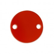Intercalaire rond 2 trous en plexiglas 15 mm Rouge Semi-opaque x1|raw }}