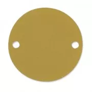 Intercalaire rond 2 trous en plexiglas 25 mm Doré x1