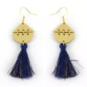 Intercalaire rond 2 trous en plexiglas 25 mm Doré x1