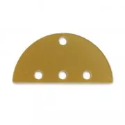 Intercalaire demi-disque 3 rangs en plexiglas 12x25 mm Doré x1