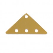 Intercalaire triangle 3 rangs en plexiglas 12.5x25 mm Gold Opaque x1