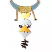 Intercalaire triangle 3 rangs en plexiglas 12.5x25 mm Gold Opaque x1