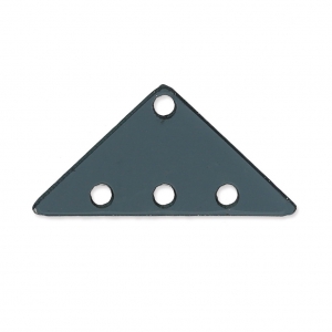 Intercalaire triangle 3 rangs en plexiglas 12.5x25 mm Gris Transparent x1