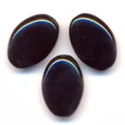 Olives plates 20x14 mm Jet  x5