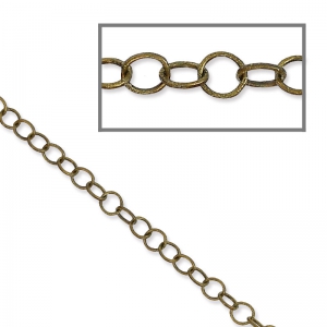 Chaîne maille forçat 3 mm bronze x1m