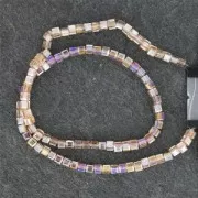 Cubes en verre 3,5 mm Smoky Quartz x30 cm