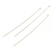 Clous tête boule 50x0.5 mm Gold filled (or laminé) x10