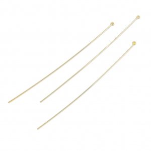 Clous tête boule 50x0.5 mm Gold filled (or laminé) x10