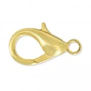 Fermoir mousqueton 23 mm - Doré à l'or fin x1