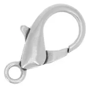 Fermoir mousqueton 23 mm Placage argent fin vieilli x1