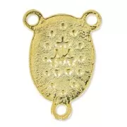 Intercalaire Vierge pour chapelet 18x13 mm doré à l'or fin x1