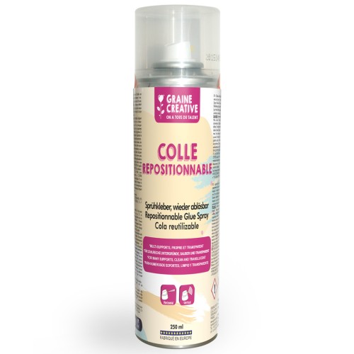 Colle repositionnable 404 en spray Odif pour pochoirs tous supports x250ml