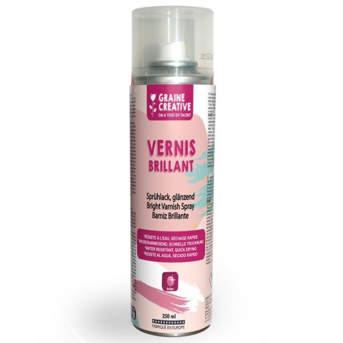 Vernis universel de protection en spray tous supports Brillant x250ml