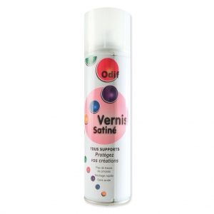 Vernis universel de protection en spray Odif tous supports Satiné x250ml