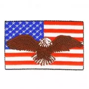 Ecusson Thermocollant 70x45 mm Born in the USA x1