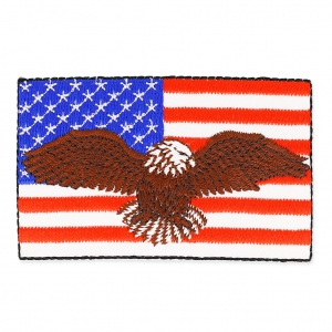 Ecusson Thermocollant 70x45 mm Born in the USA x1