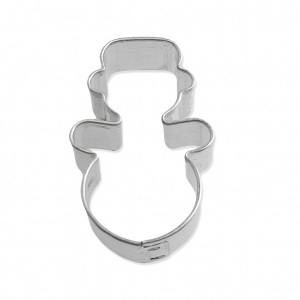 Petit emporte-pièce en fer blanc pour modelage 31 mm Bonhomme neige