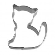 Grand emporte-pièce en inox pour modelage 50 mm Chat|raw }}
