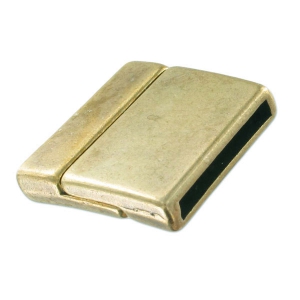 Fermoir aimanté 23,8x24,4 mm pour lacet 20 mm bronze x1