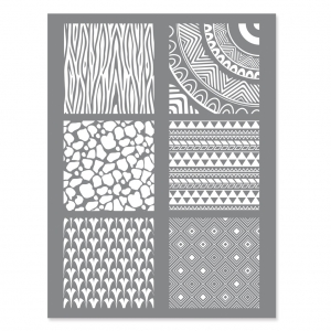 Silk Screen Graine Créative pour Pâte polymère 114x153 mm - Motif Ethnique