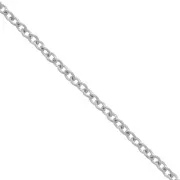 Chaîne maille Forçat 1.5 mm - Acier inoxydable 316L x1m