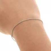 Chaîne maille Forçat 2x1.6 mm en Acier inoxydable 316L x1m