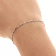 Chaîne maille Forçat limée 1.6x2 mm en Acier inoxydable x97 cm