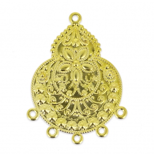 Pendentifs légers à décorer 42 mm doré x2