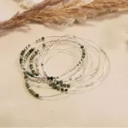 Perles rondes Howlite véritable 3 mm x25