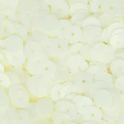Paillettes plastique imitation perles Heishi 6 mm Ivoire x50g