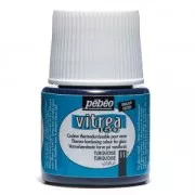Peinture Vitrea 160 Pébéo Turquoise (n°11) brillante x45ml