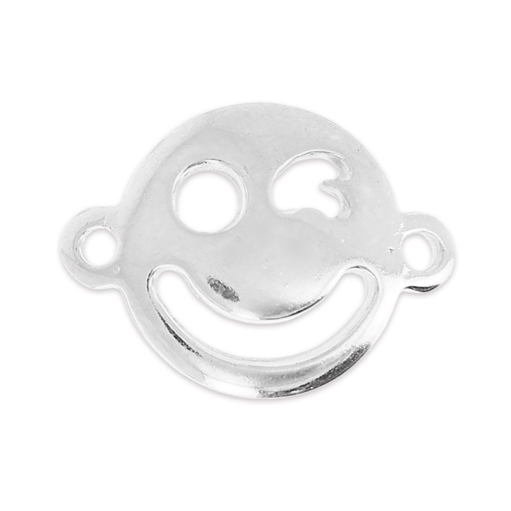 Intercalaire motic ne Clin D oeil 19x14 Mm Argent X1 Perles Co