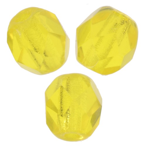 Facettes 4 mm Lemon x50