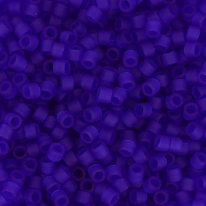 Miyuki Delica 11/0 DB0748 - Transparent Cobalt Mat x8g