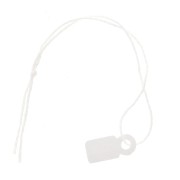 Etiquette prix 7x15 mm en papier avec ficelle x100