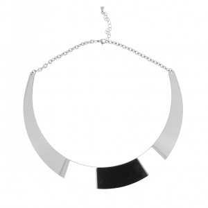 Tour de cou torque rigide avec chaîne 16 cm en Acier inox x1
