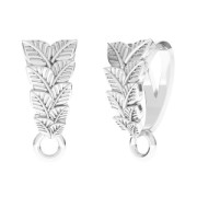 Attache pendentif décor feuille 12.5 mm en Argent 925  x1|raw }}