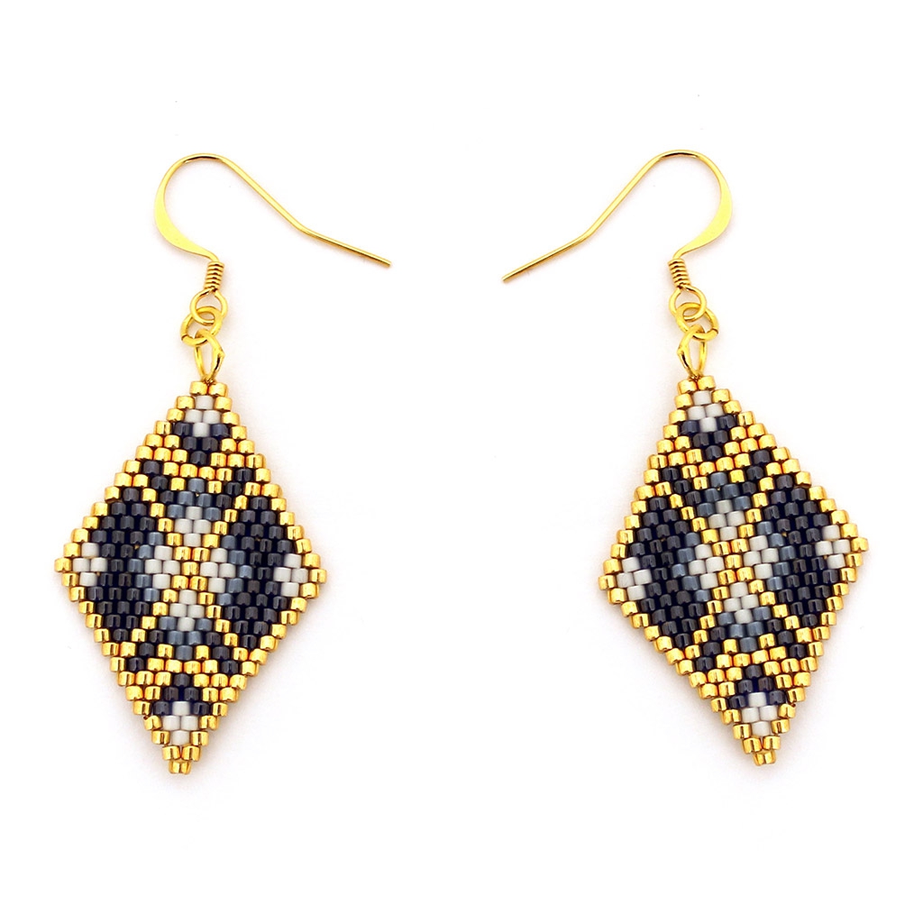 Kit Bracelet et Boucles d'Oreilles Tissage Miyuki Peyote ...