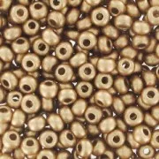 Perles rocailles Preciosa  11/0 2 mm - Doré Satiné x20g