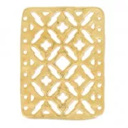 Intercalaire martelé 9 rangs 28.5x38 mm Doré à l'or fin satiné x1