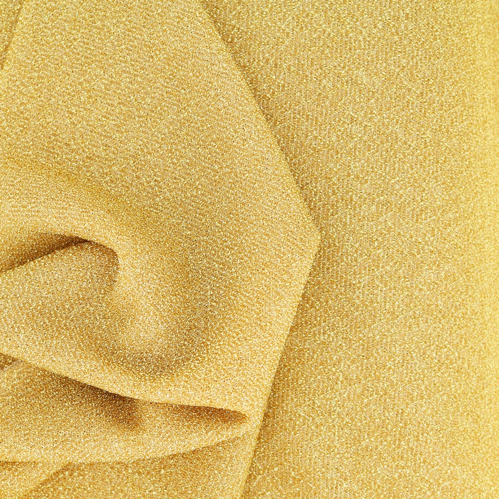 Tissu Jersey Scintillant Doré glitter x10cm Perles & Co