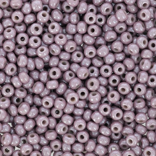 Perles rocailles Preciosa 9/0 2.5 mm - Mauve Nacré x20gr