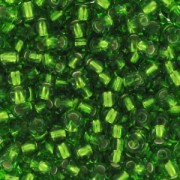 Perles rocailles Preciosa  11/0 2 mm - Dark Peridot Silver Lined x20g