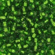Perles rocailles Preciosa  11/0 2 mm - Dark Peridot Silver Lined x20g