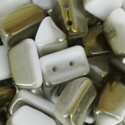 Perles en verre Roofy Beads 5x8 mm Opaque White Valentinit x25|raw }}