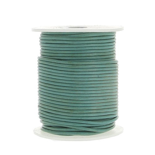 Cordon cuir 1,5 mm Green Turquoise x 25 m
