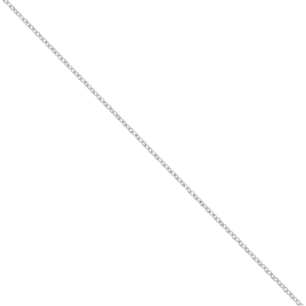 Chaîne 38cm Maille Forçat diamantée En Argent 925/000 ENFANTS
