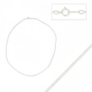 Tour de cou maille Rombo 1.5 mm en Argent 925 x46 cm