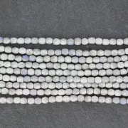 Facettes 4 mm Crystal Glittery Silver Mat x50