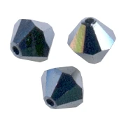 Toupies en cristal PureCrystal 5328 3 mm Jet Hematite 2X x50